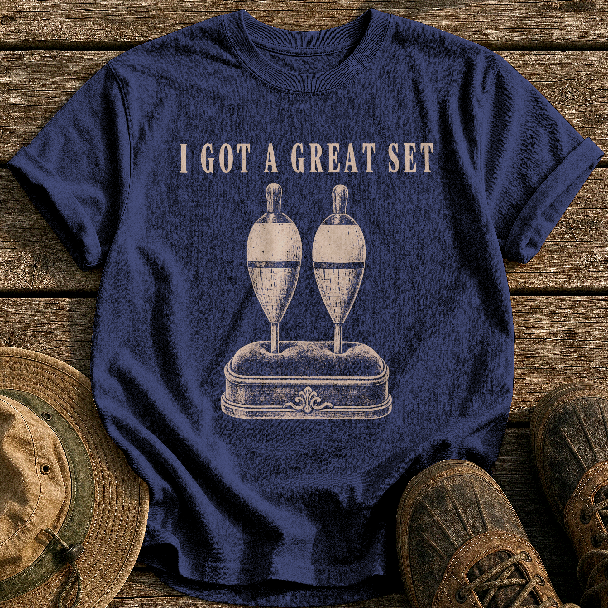 I Got a Great Set tee - True Navy - front
