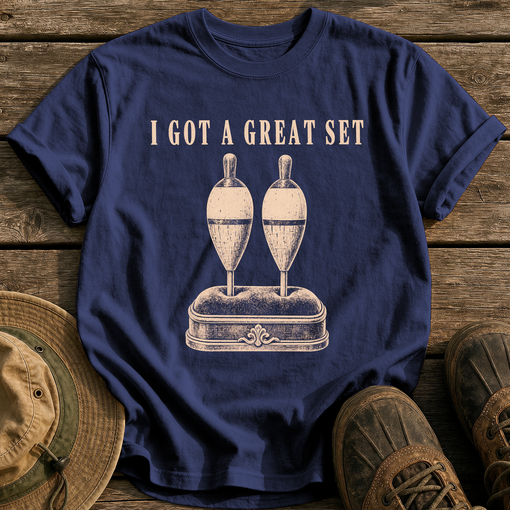 I Got a Great Set tee - True Navy - front