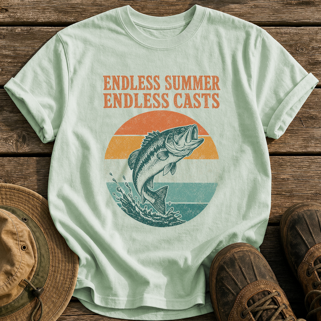 Endless Summer, Endless Casts tee - Bay - front