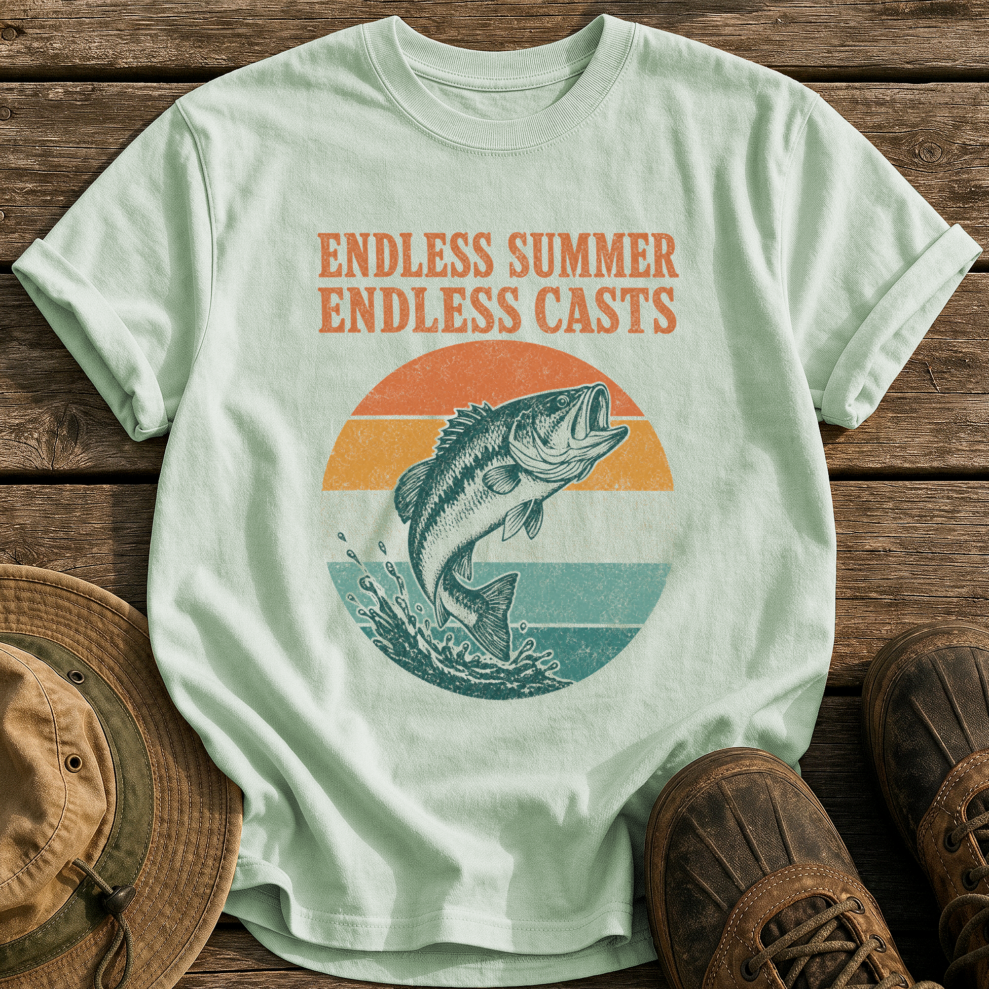 Endless Summer, Endless Casts tee - Bay - front