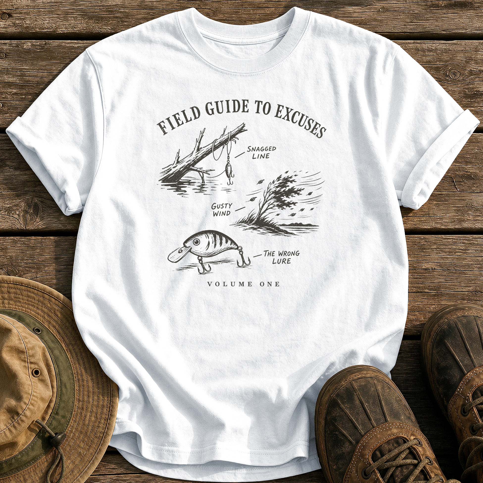 Field Guide to Excuses tee - White - front