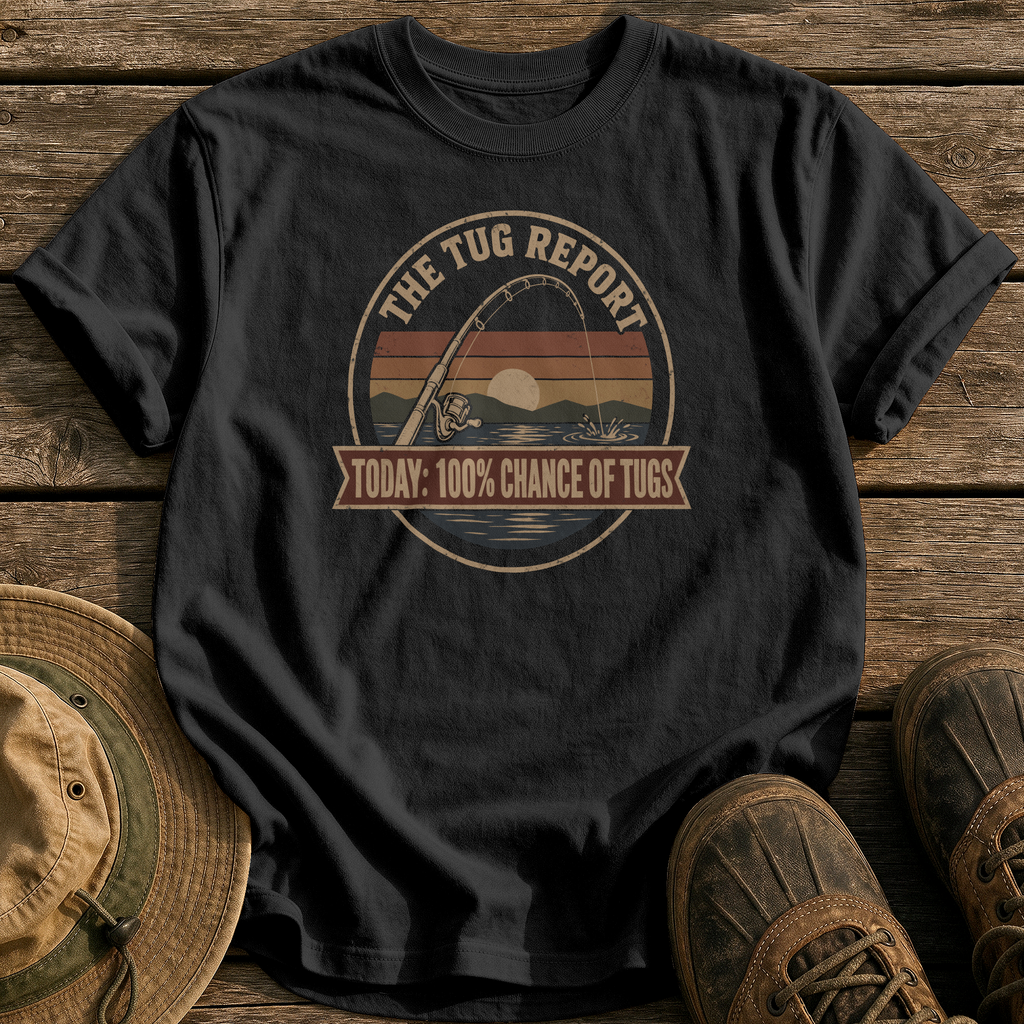 The Tug Report tee - Black - front