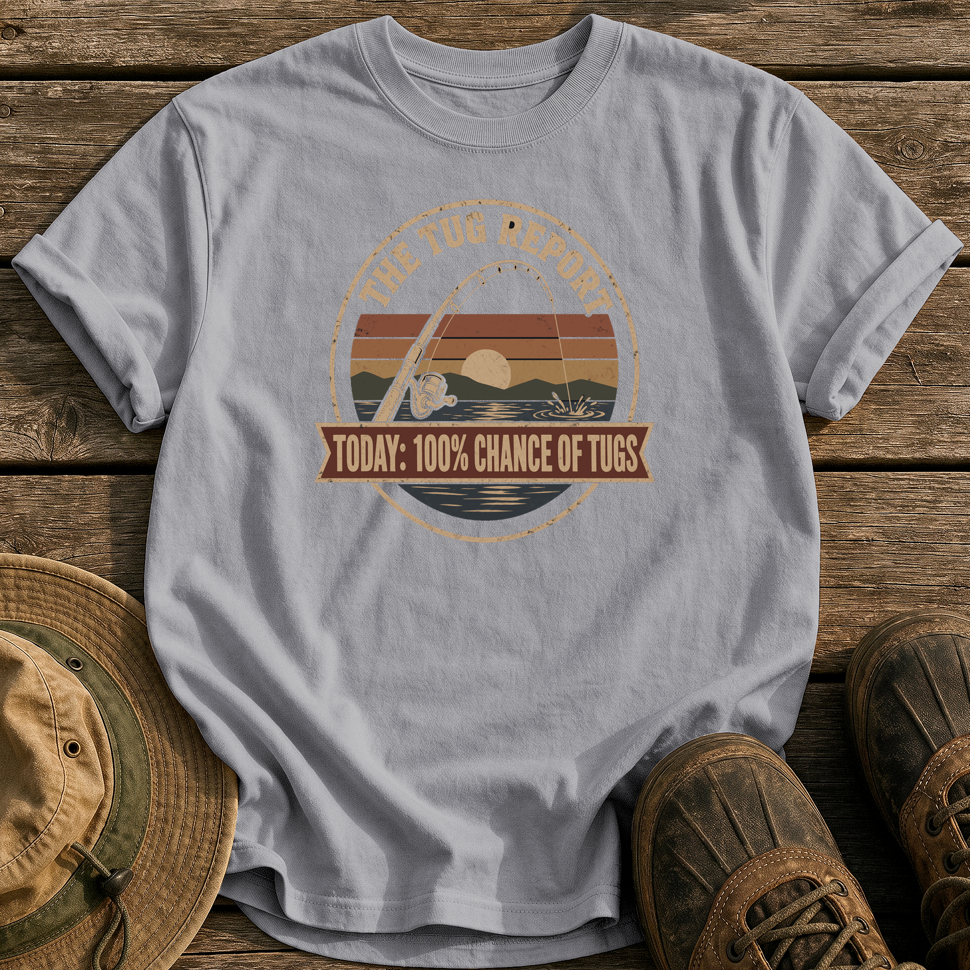 The Tug Report tee - Grey - front