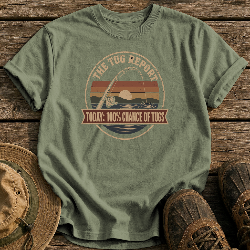 The Tug Report tee - Sage - front