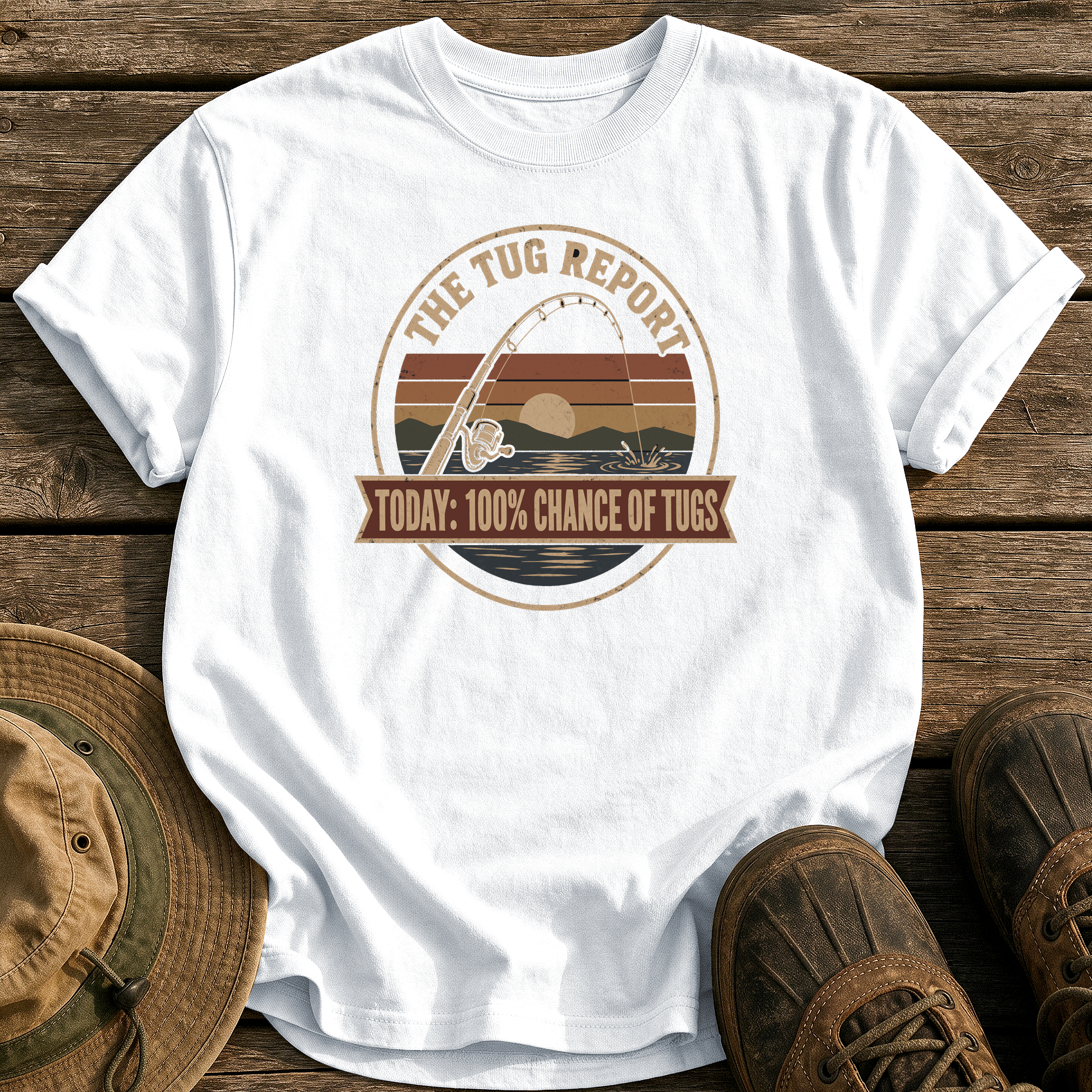 The Tug Report tee - White - front