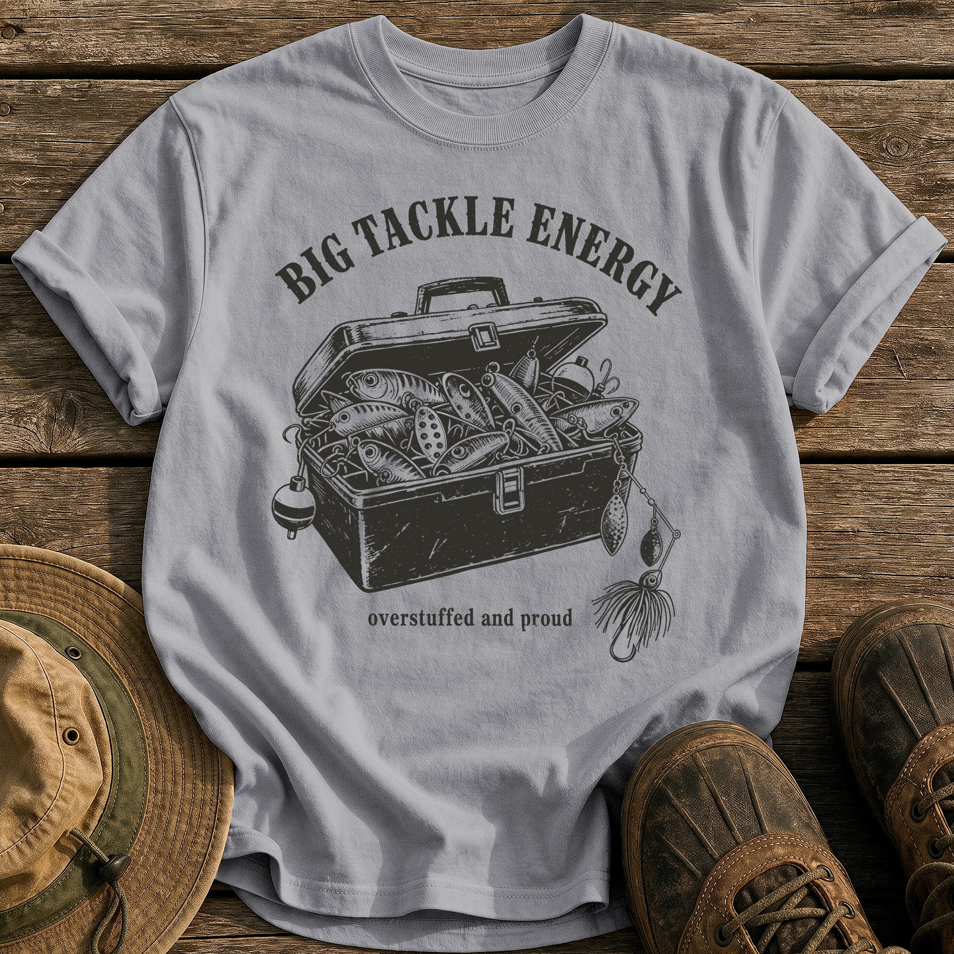 Big Tackle Energy tee - Grey - front