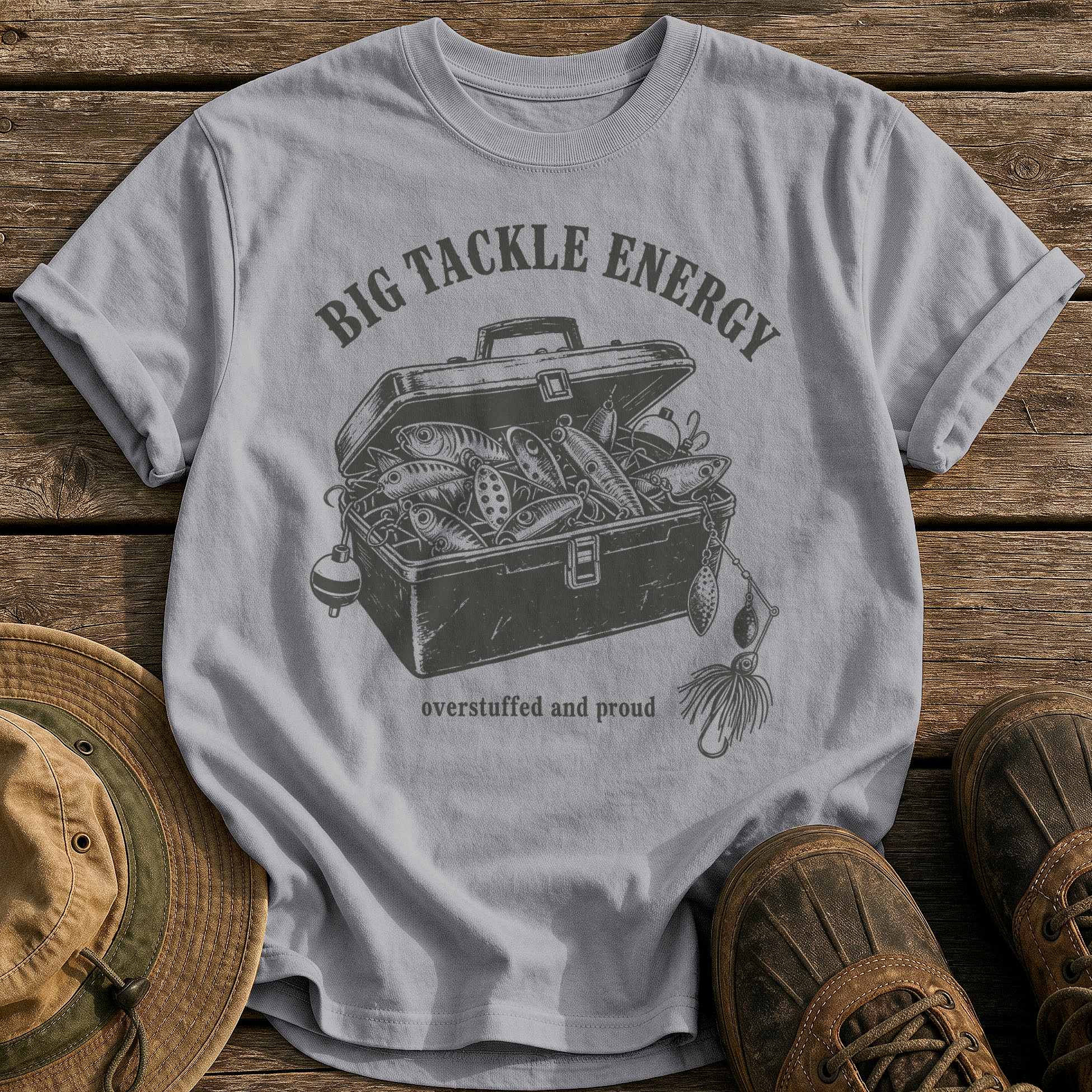 Big Tackle Energy tee - Grey - front