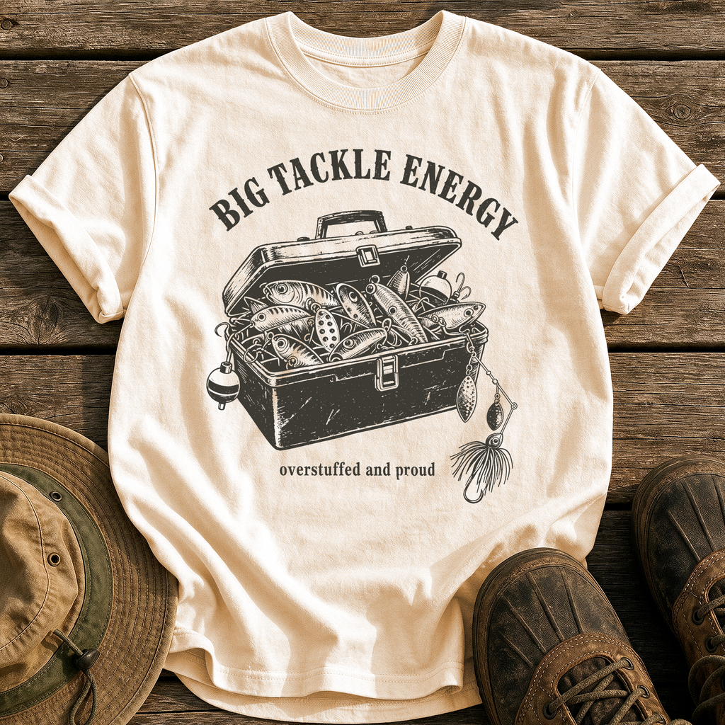 Big Tackle Energy tee - Ivory - front