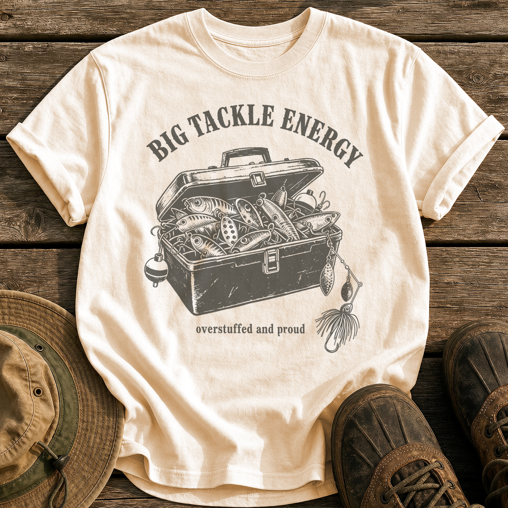 Big Tackle Energy tee - Ivory - front