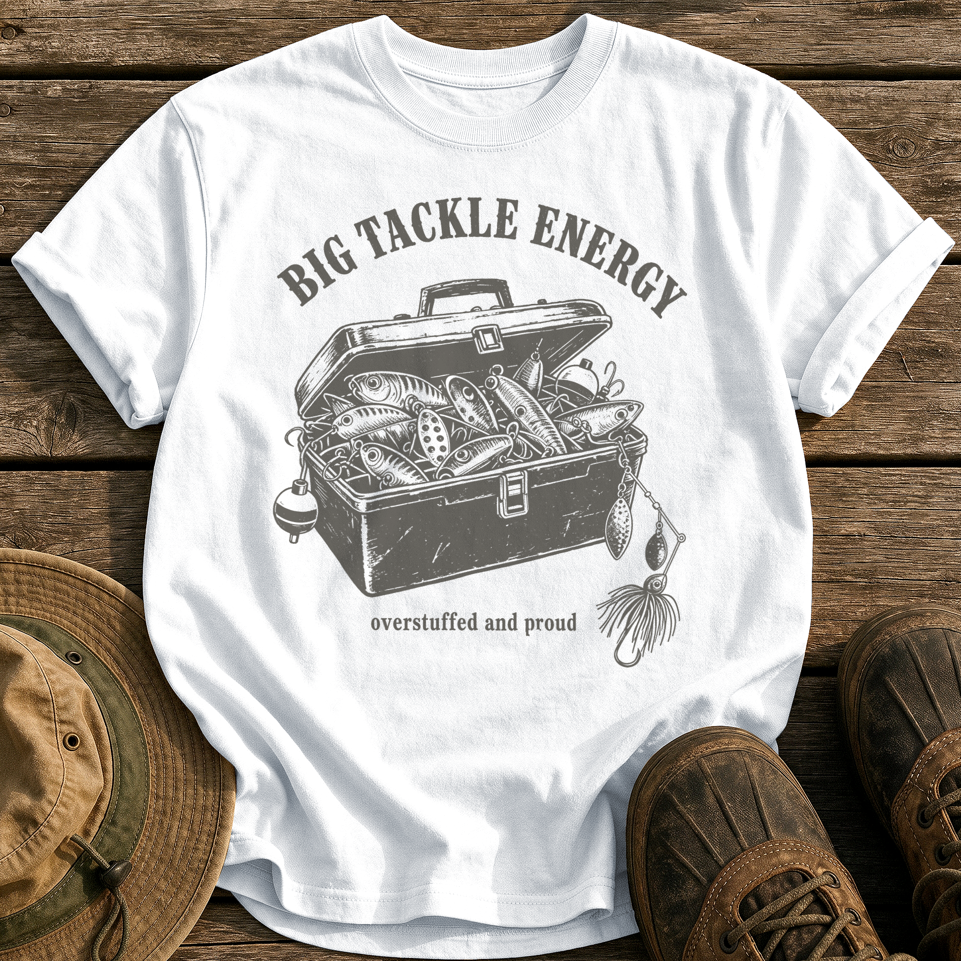 Big Tackle Energy tee - White - front