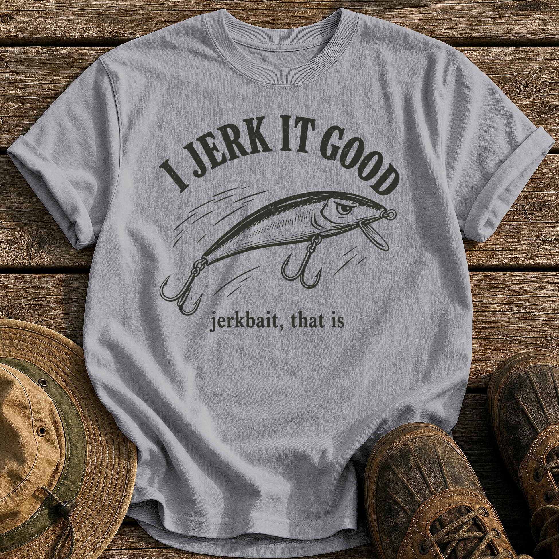 I Jerk It Good tee - Grey - front