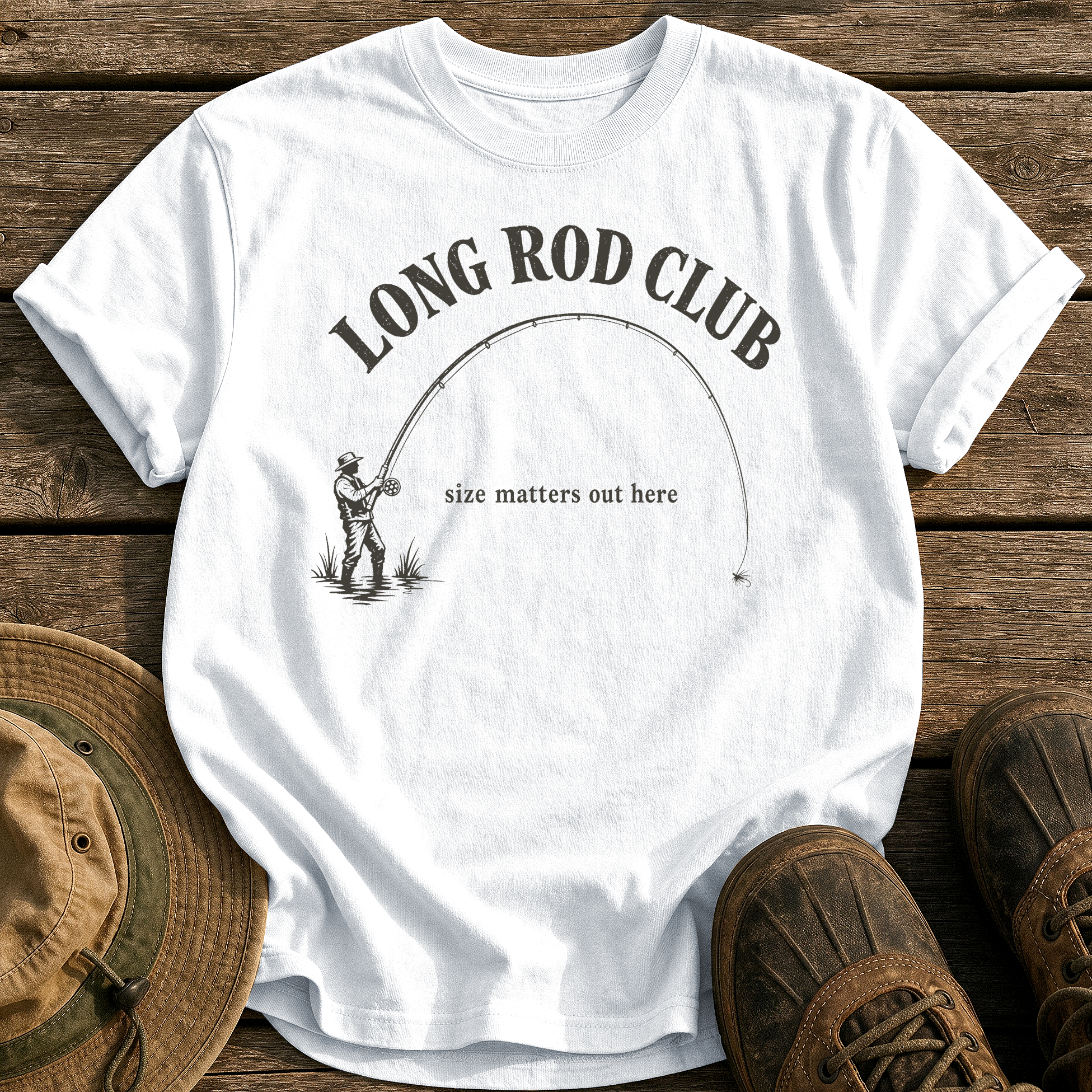 Long Rod Club tee - White - front