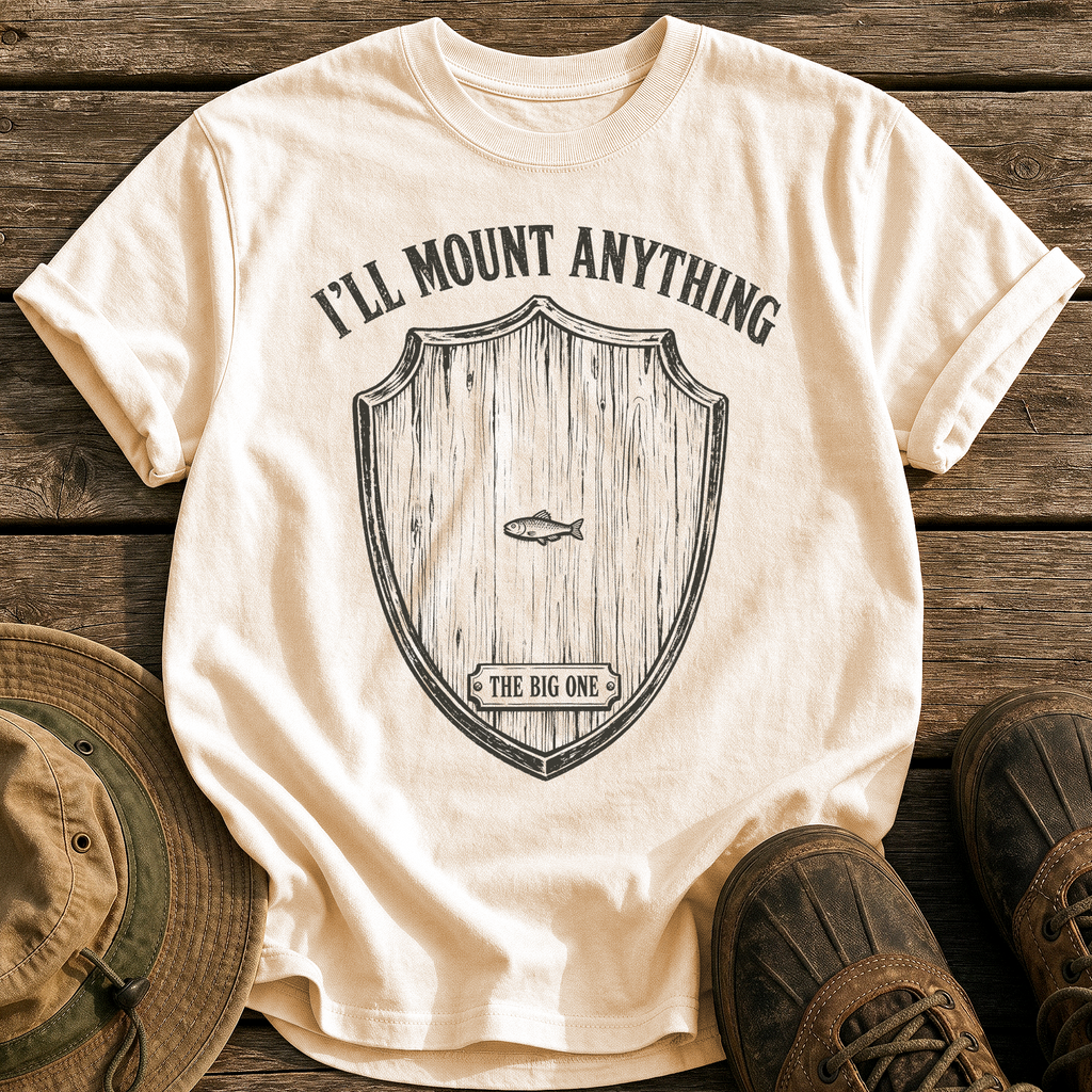 I'll Mount Anything tee - Ivory - front