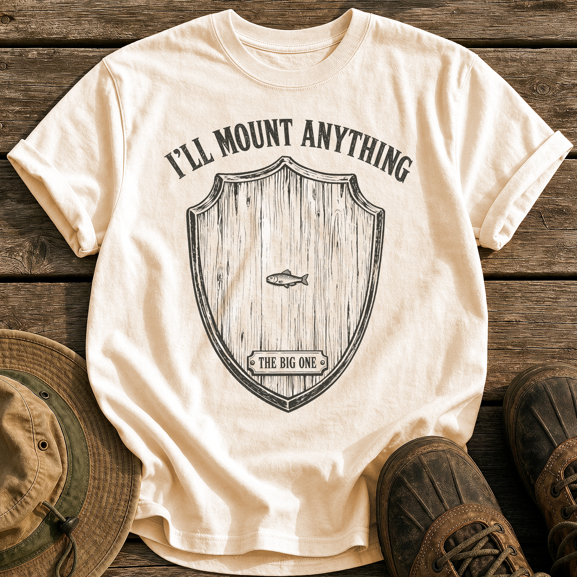 I'll Mount Anything tee - Ivory - front