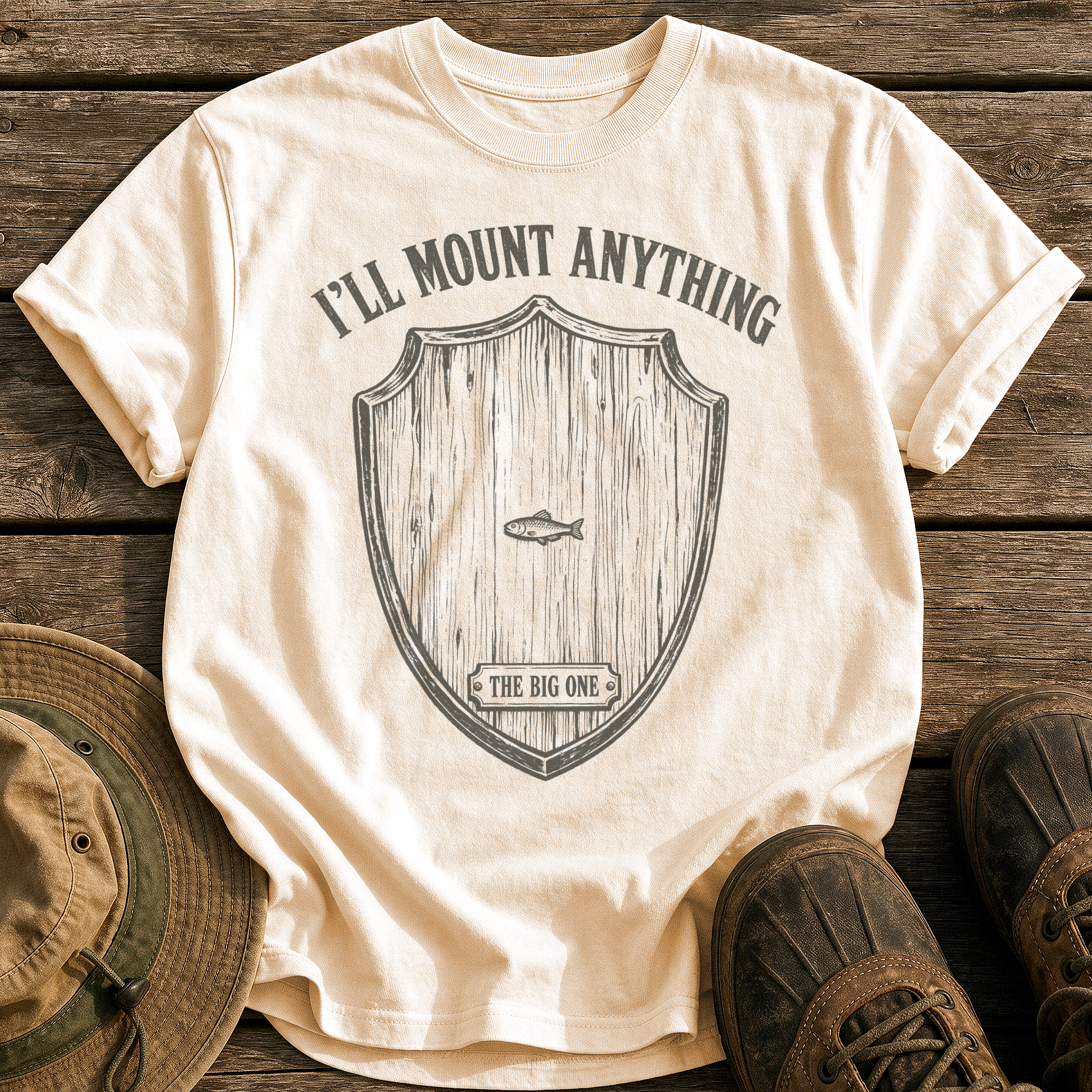I'll Mount Anything tee - Ivory - front