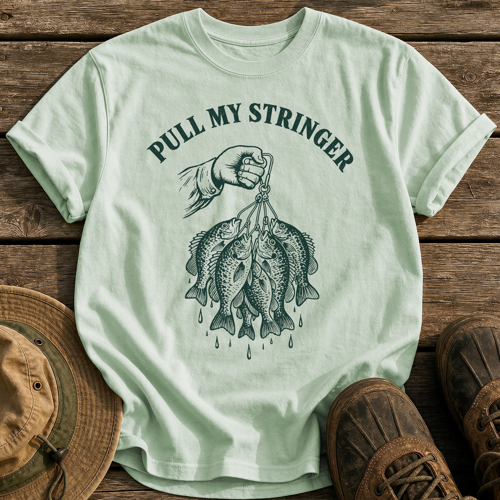 Pull My Stringer tee - Bay - front