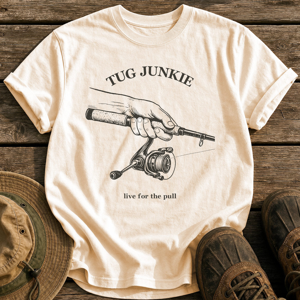 Tug Junkie tee - Ivory - front