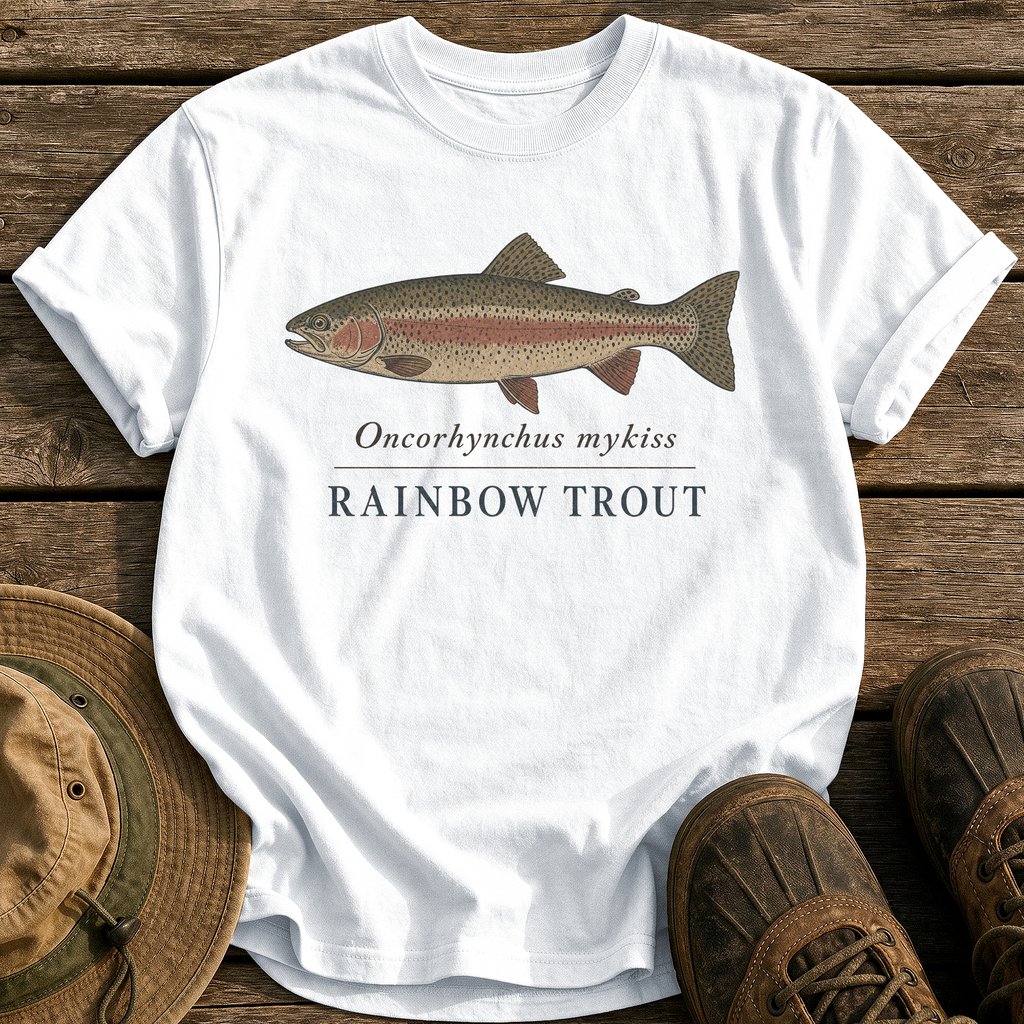 Rainbow Trout tee - White - front