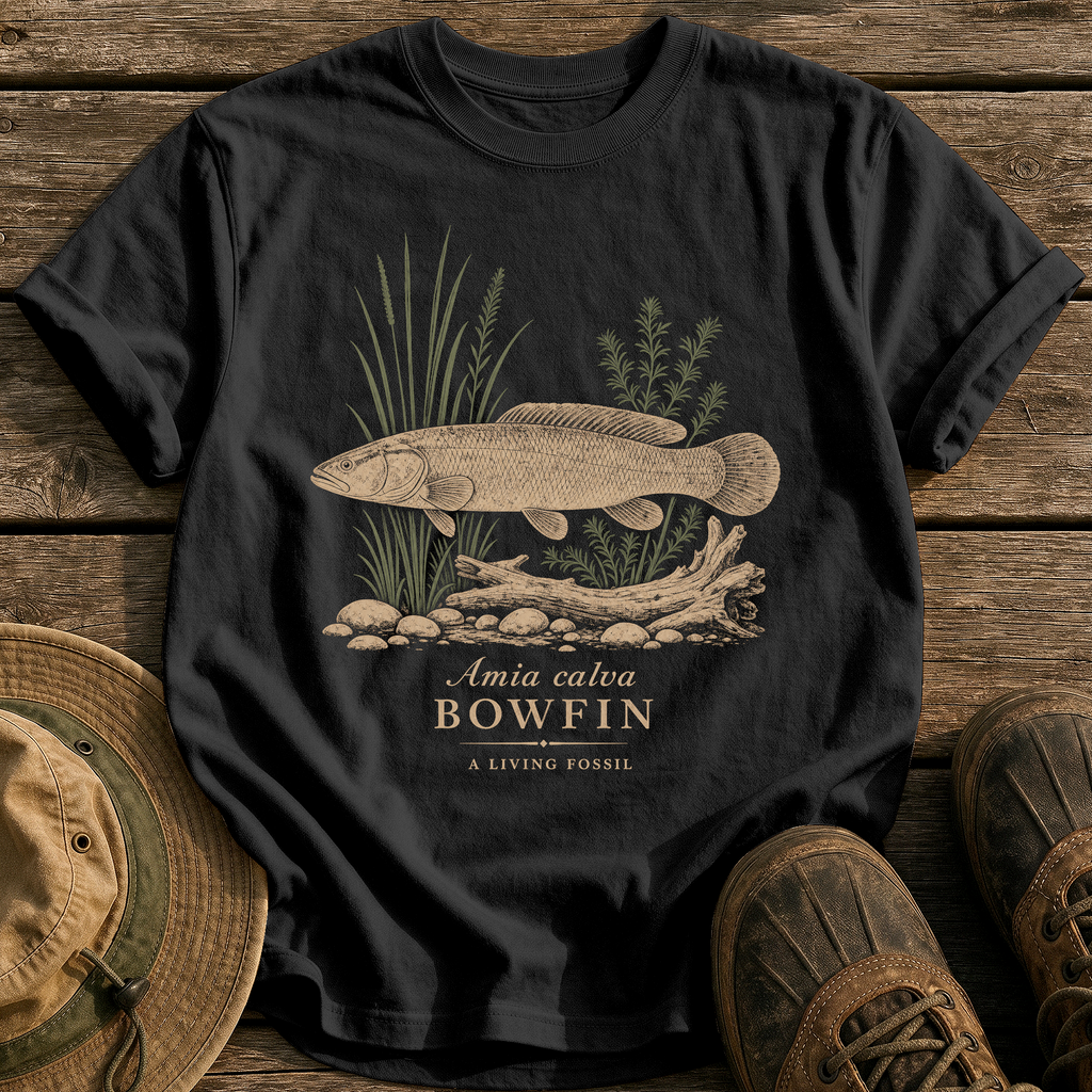 Bowfin tee - Black - front