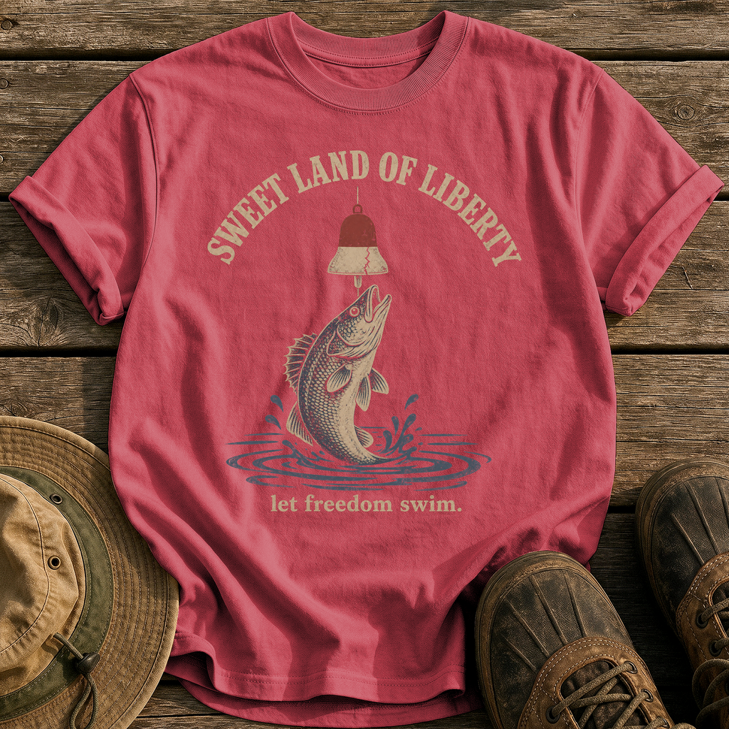 Sweet Land of Liberty tee - Chili - front