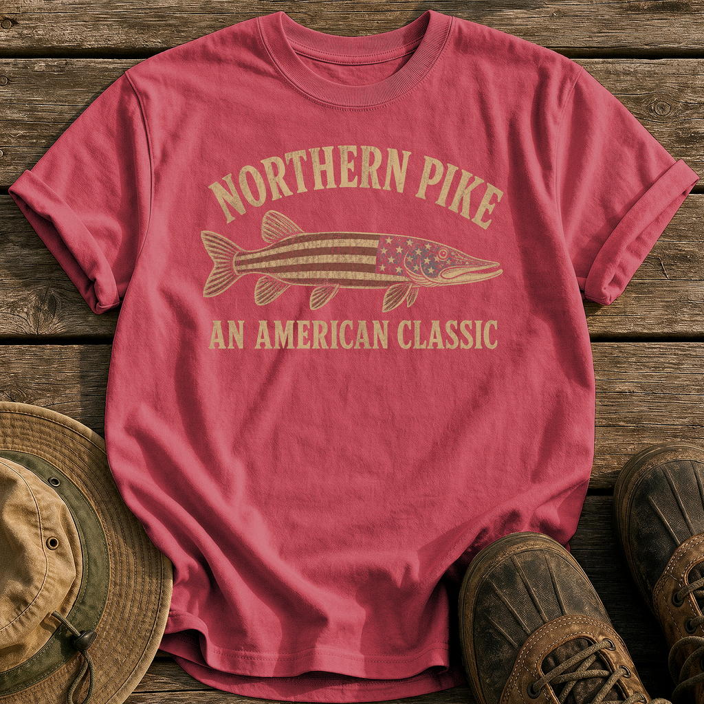 Northern Pike, American Classic tee - Chili - front