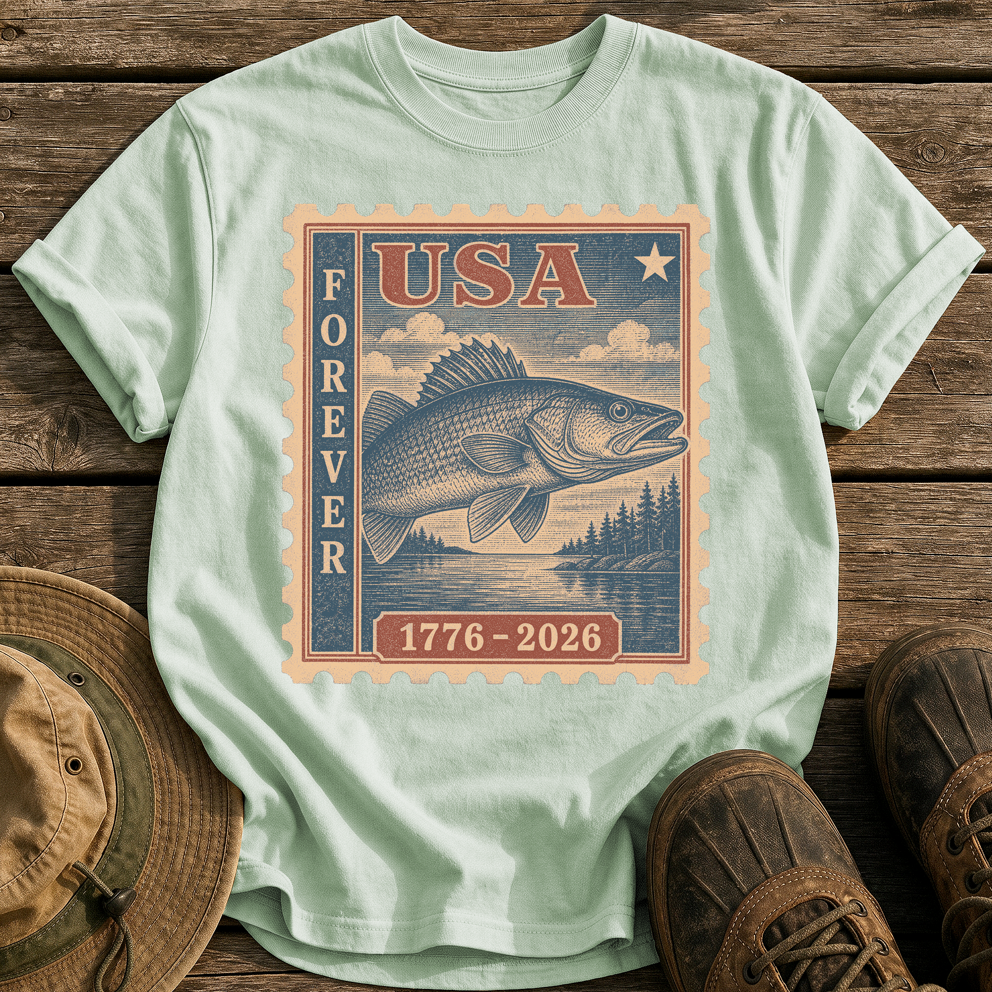 Walleye Forever tee - Bay - front