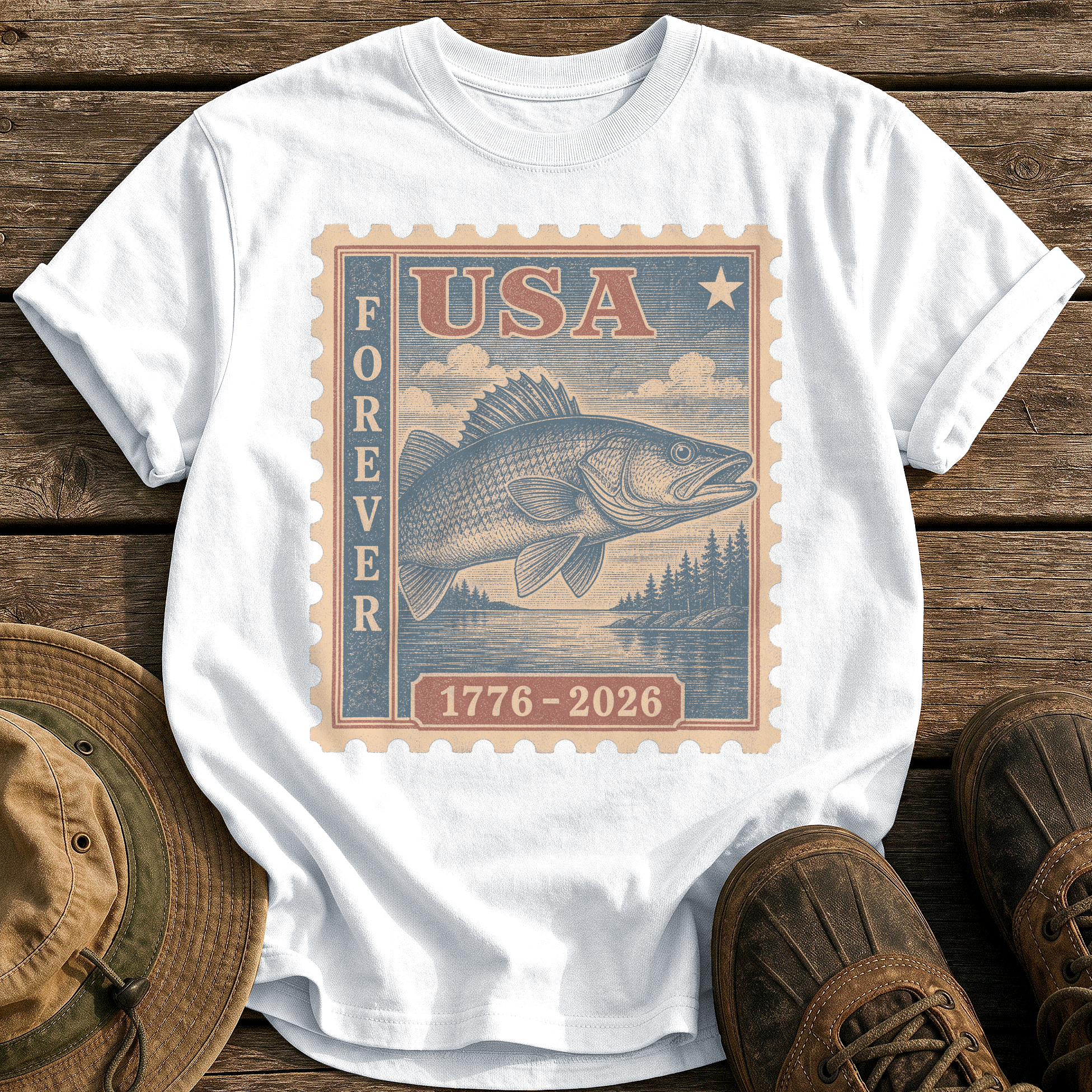 Walleye Forever tee - White - front
