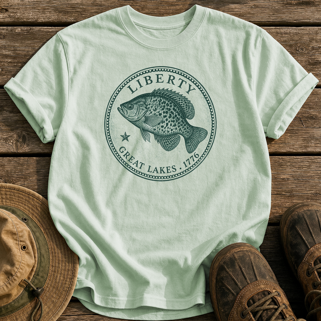 Crappie Quarter tee - Bay - front