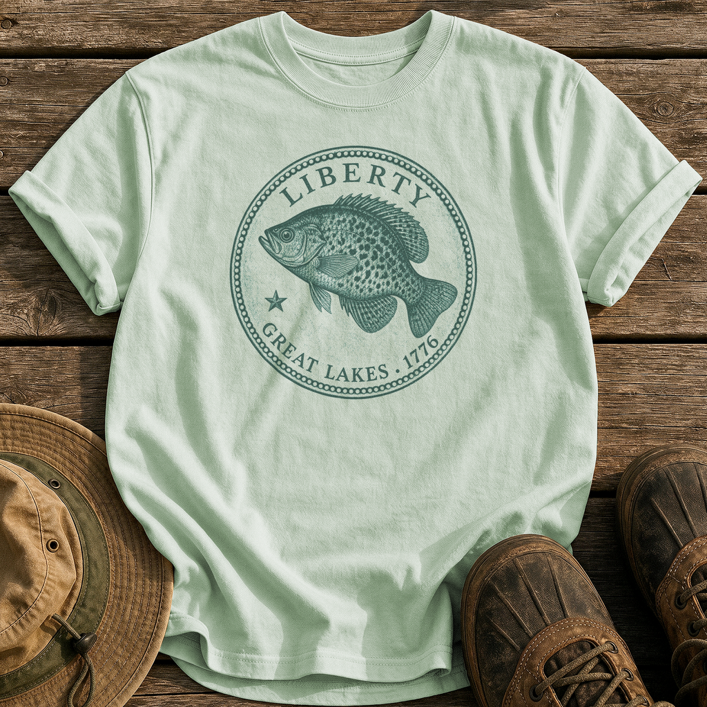 Crappie Quarter tee - Bay - front
