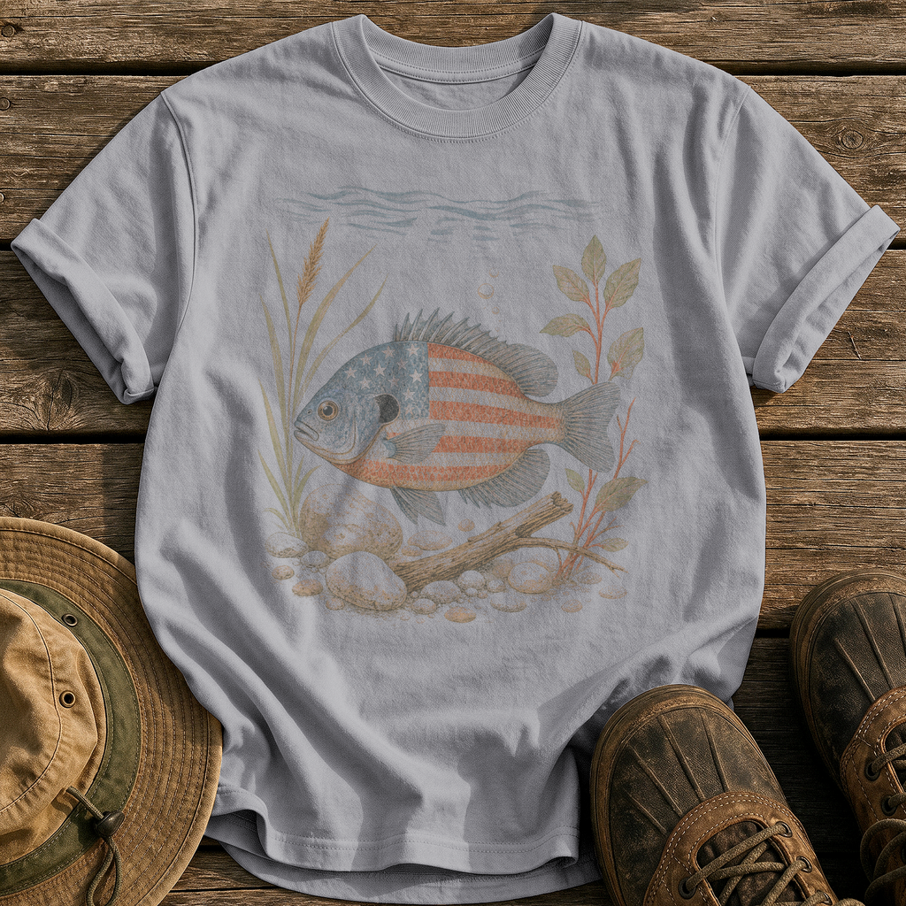 American Bluegill tee - Grey - front