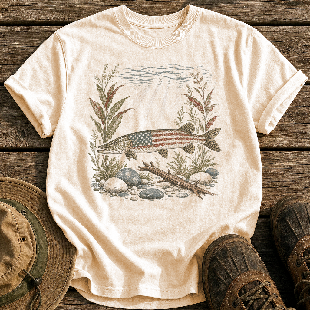 American Pike tee - Ivory - front