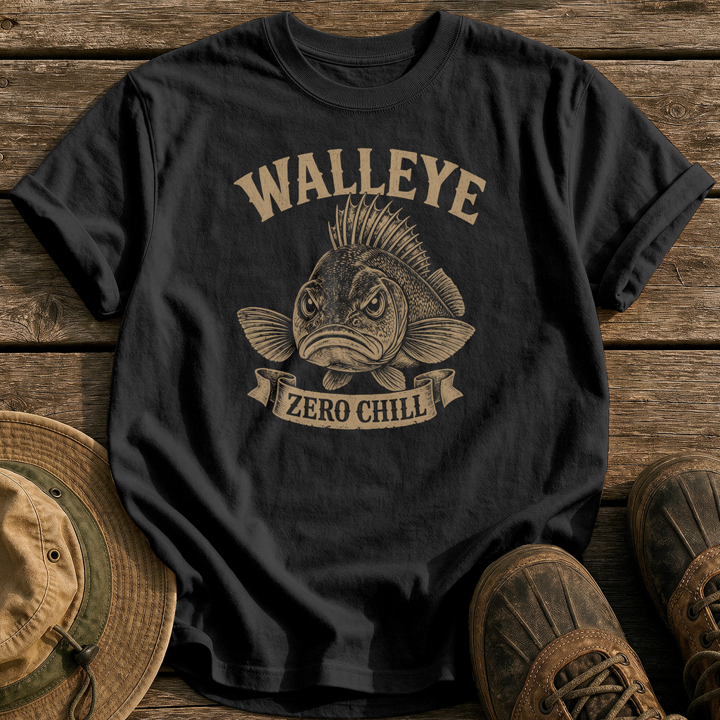 Walleye Zero Chill tee - Black - front