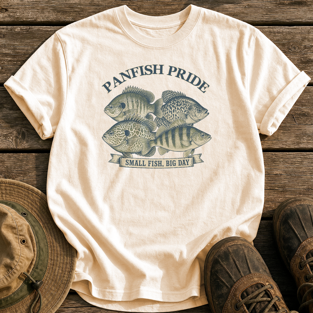 Panfish Pride tee - Ivory - front