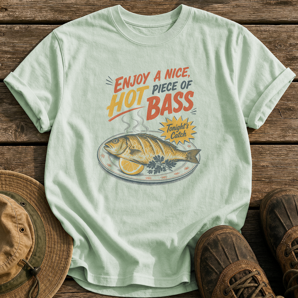 Hot Piece of Bass tee - Bay - front