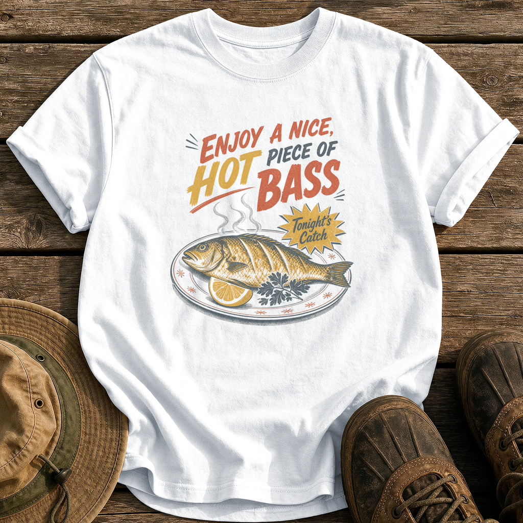 Hot Piece of Bass tee - White - front