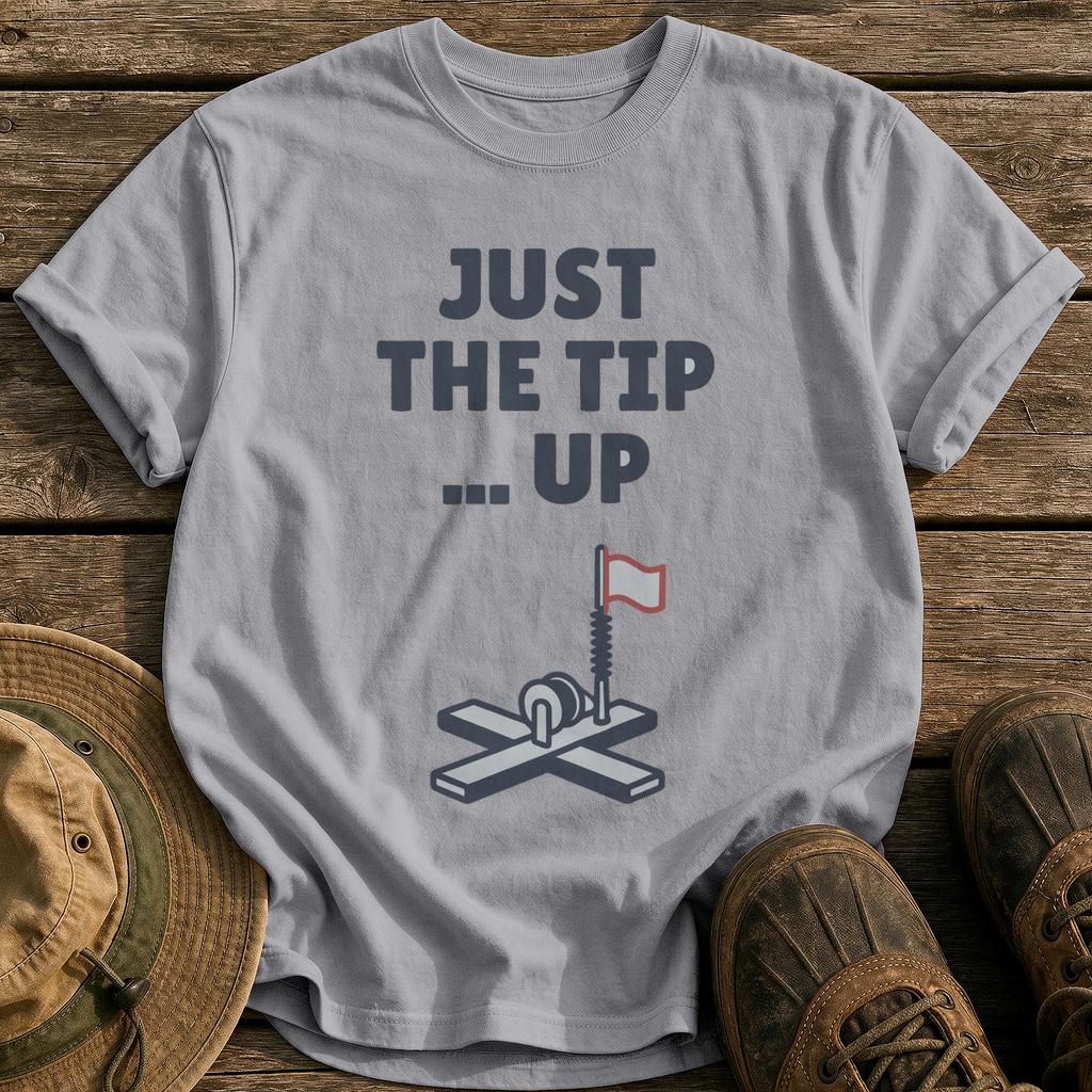 Just the Tip Up tee - Grey - front