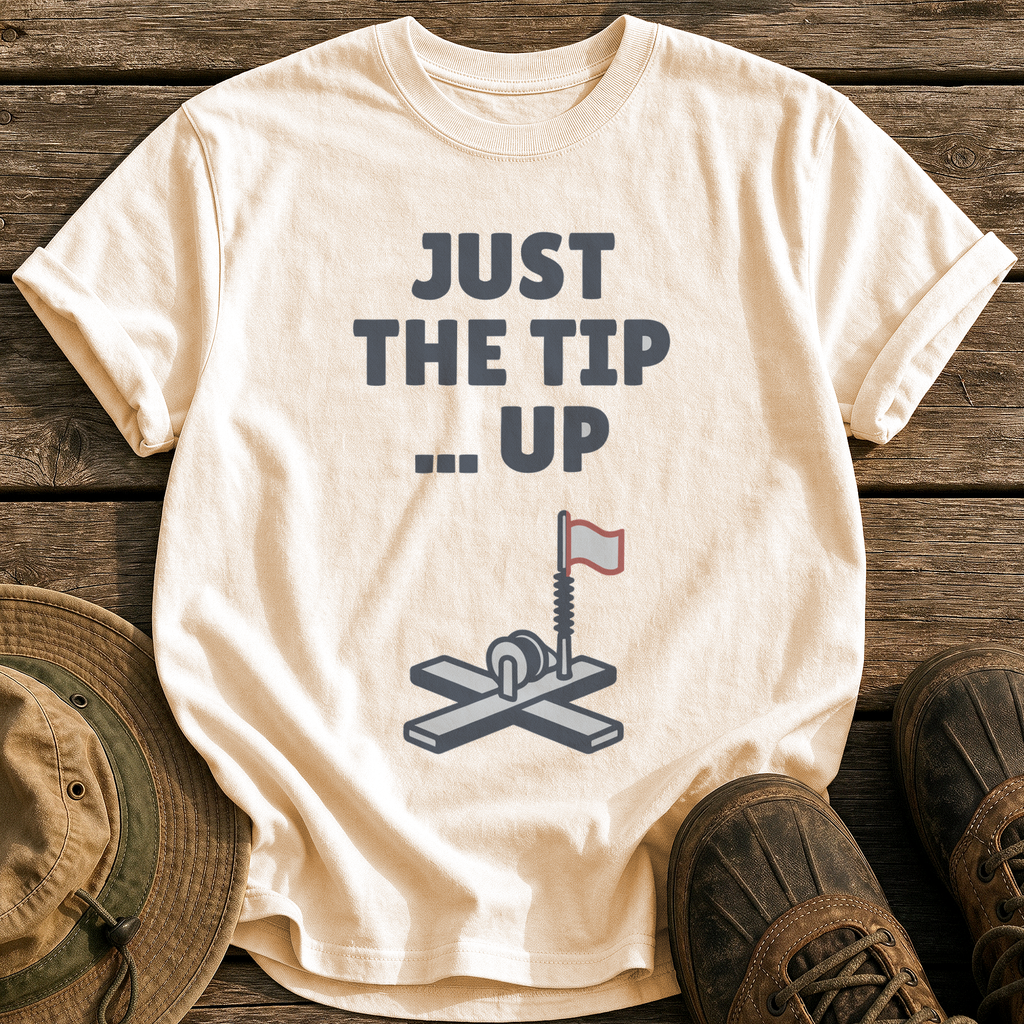 Just the Tip Up tee - Ivory - front