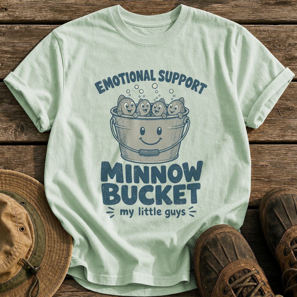 Emotional Support Minnow Bucket tee - Bay - front