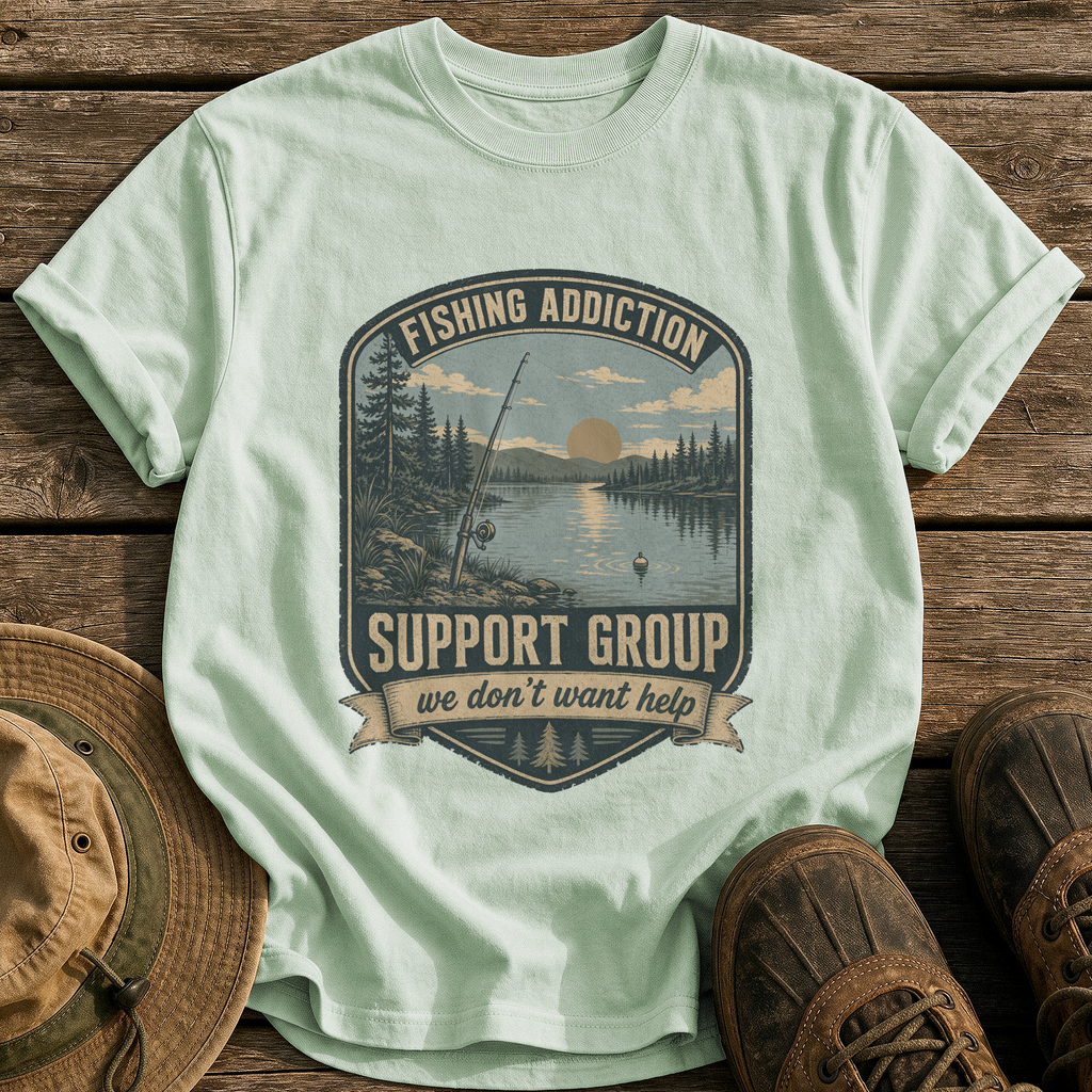 Fishing Addiction Support Group tee - Bay - front