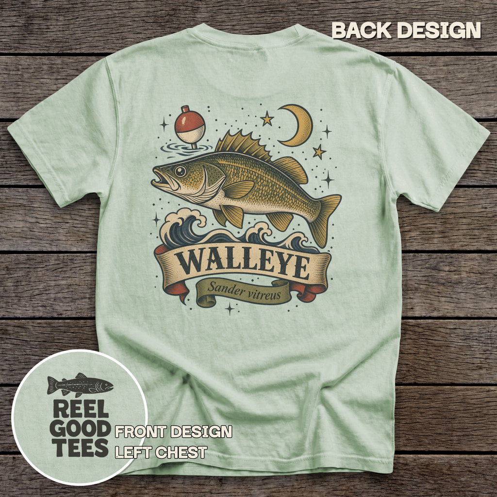 Walleye Flash tee - Bay - back