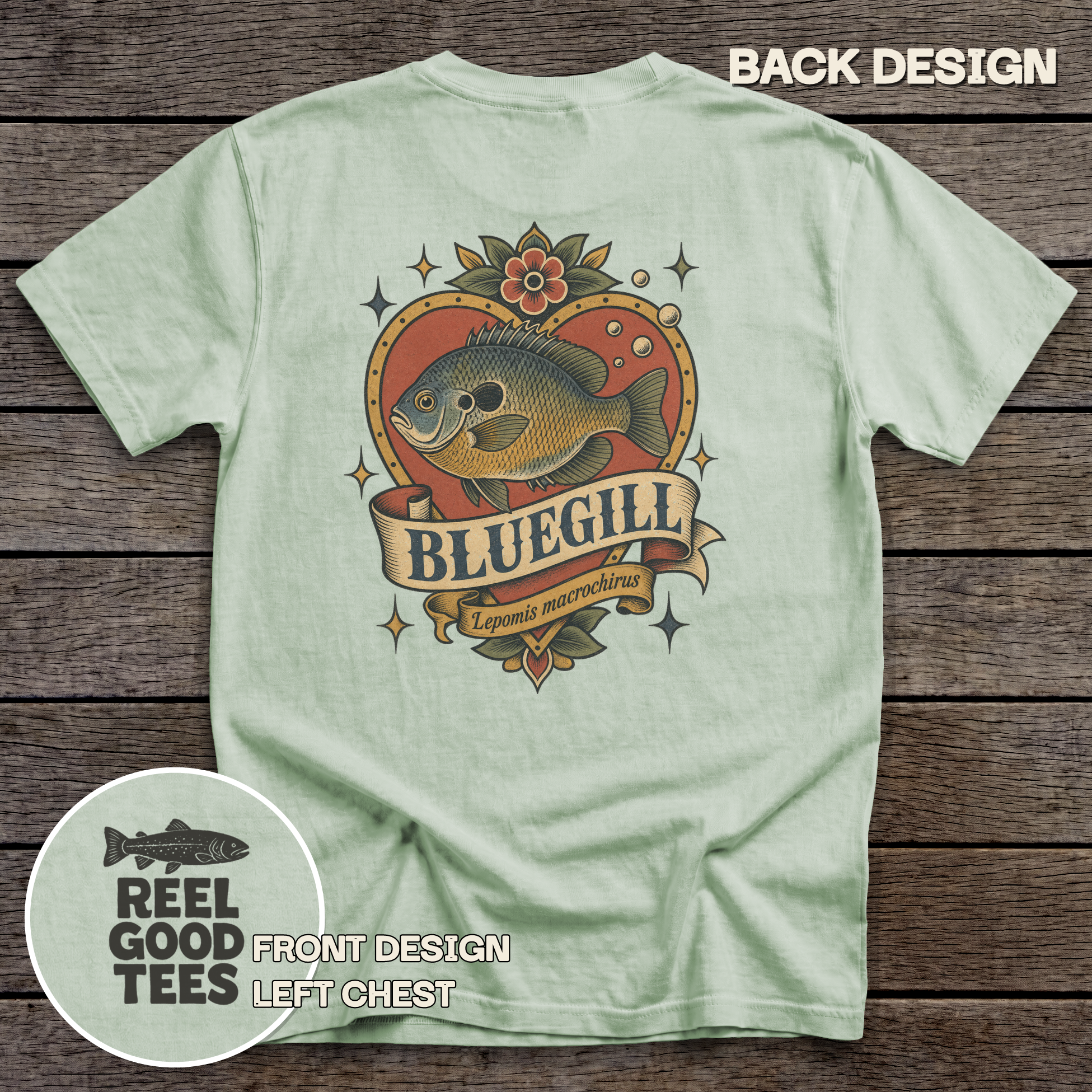 Bluegill Flash tee - Bay - back