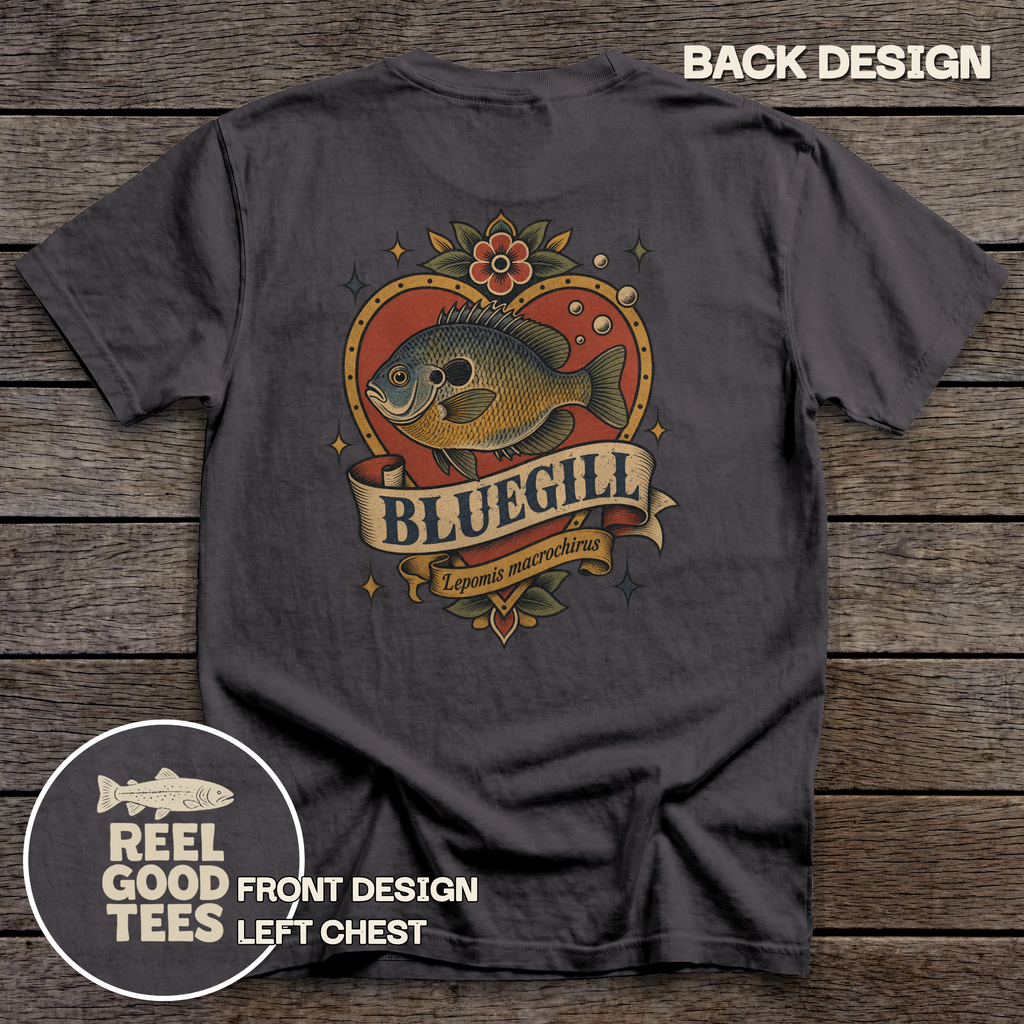 Bluegill Flash tee - Graphite - back