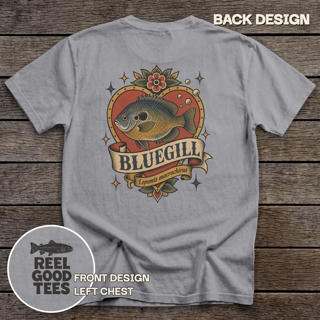 Bluegill Flash tee - Grey - back