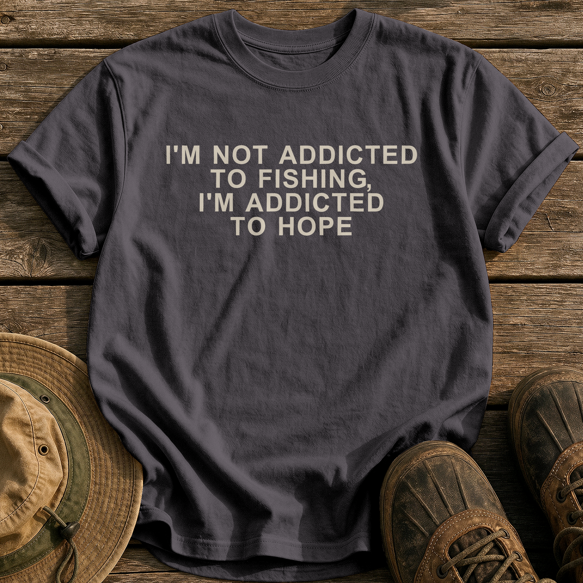Addicted to Hope tee - Graphite - front
