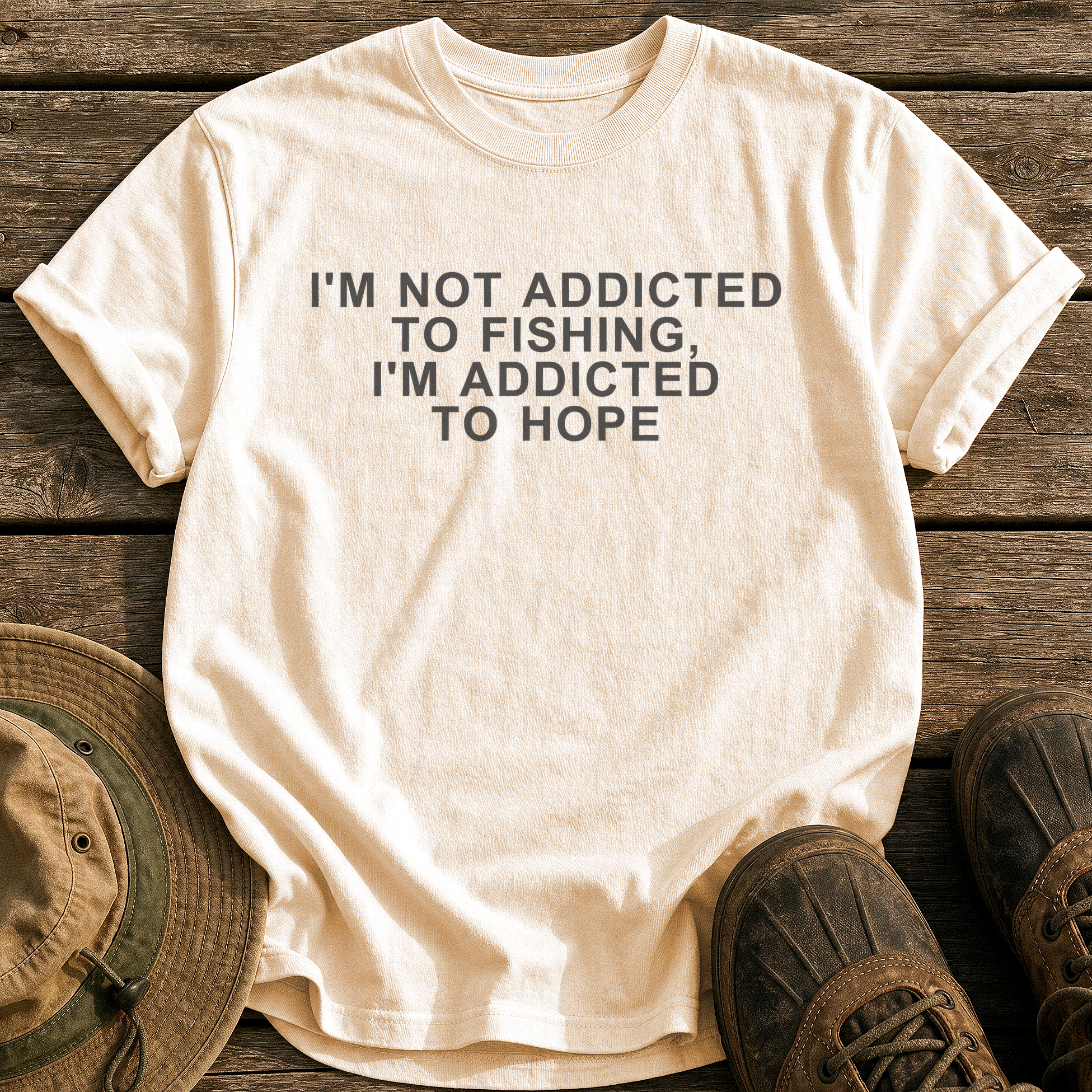 Addicted to Hope tee - Ivory - front