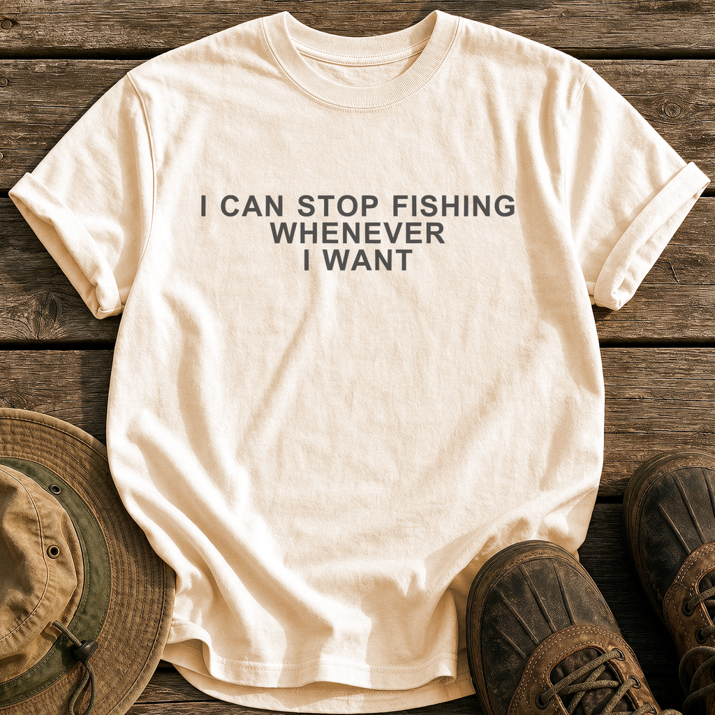 Stop Whenever I Want tee - Ivory - front