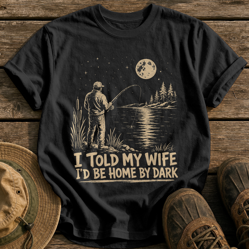 Home by Dark tee - Black - front