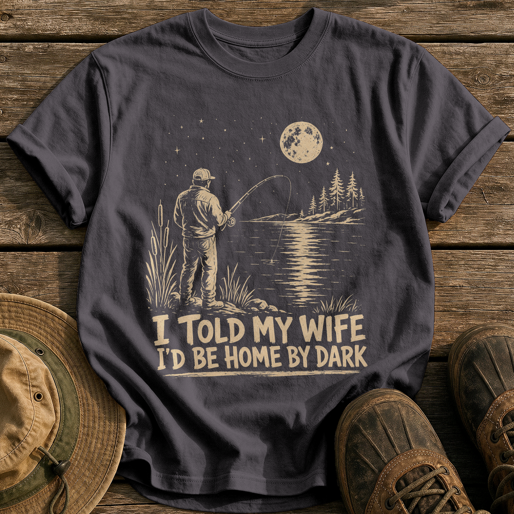 Home by Dark tee - Graphite - front