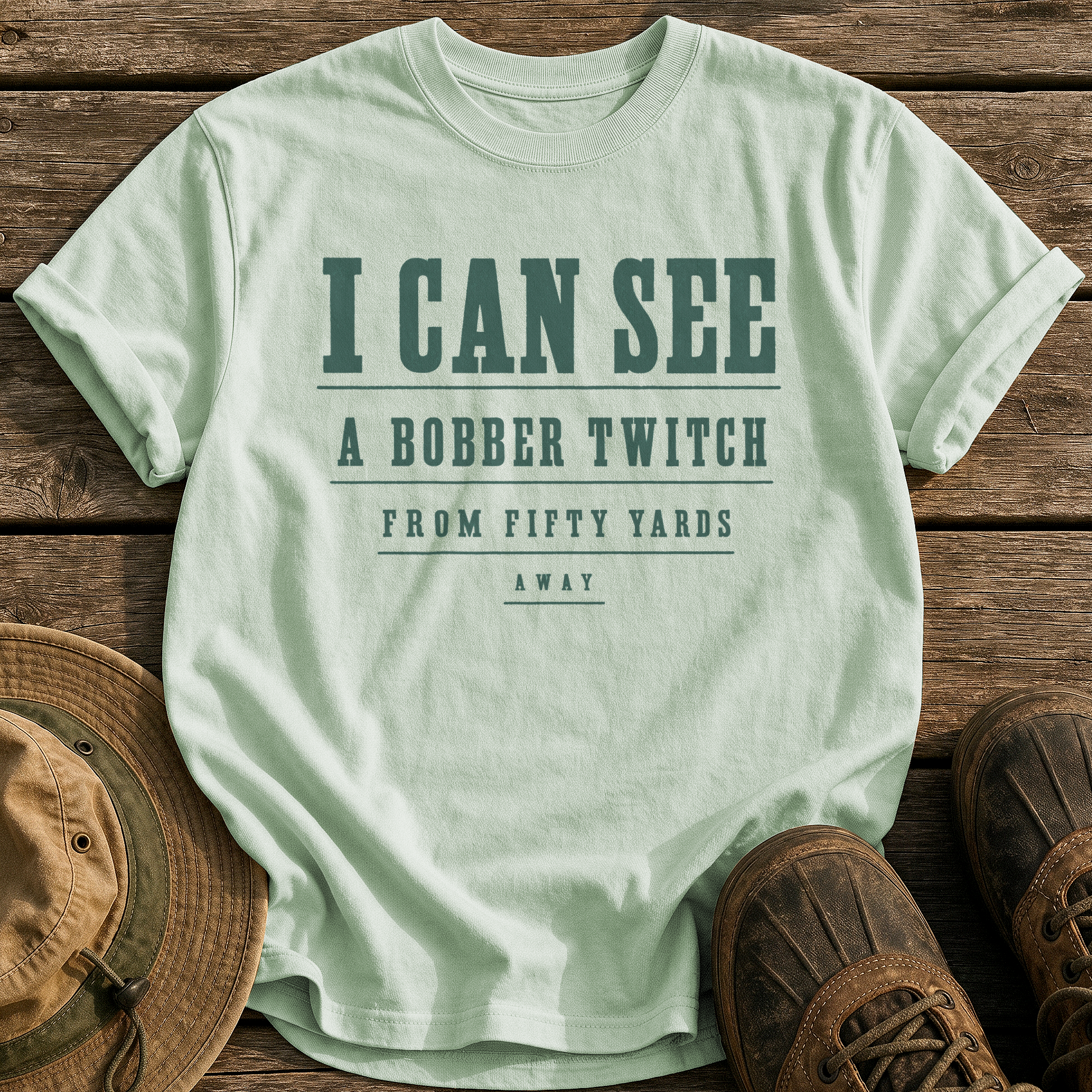 The Angler's Eye Exam tee - Bay - front
