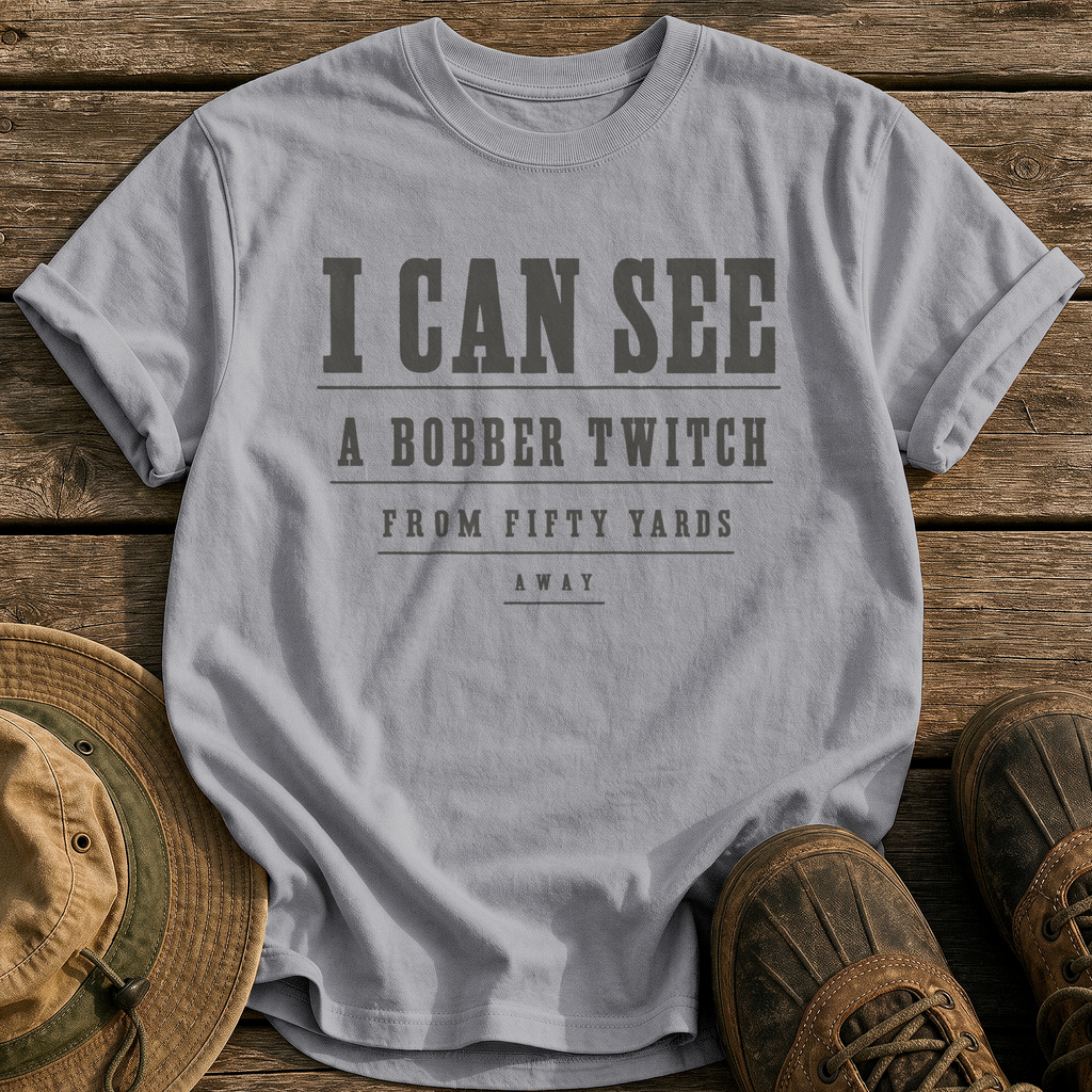 The Angler's Eye Exam tee - Grey - front
